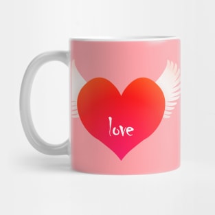 Love on Wings - Red Mug